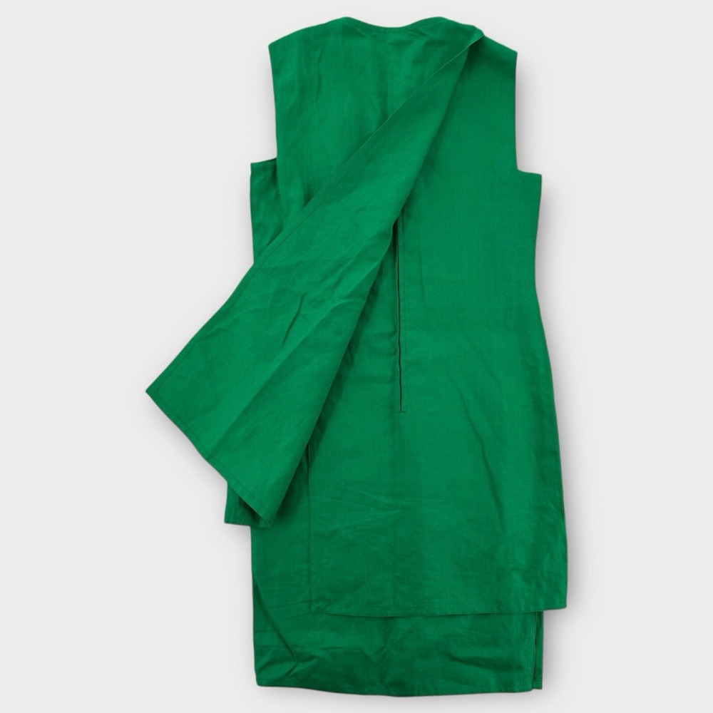 RARE VINTAGE Gianni Versace Dress Womens 42 Wrap Sheath Layered Tiered Italy - Picture 3 of 14